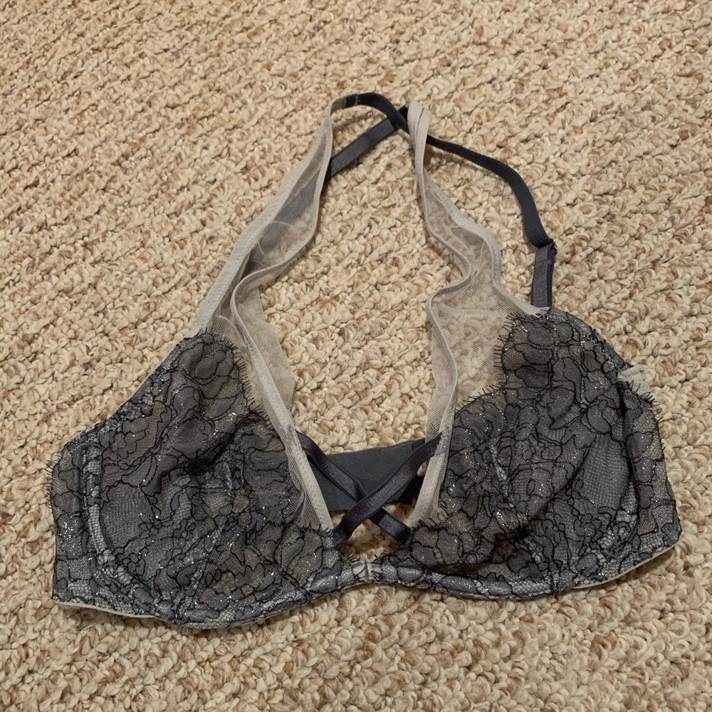 Victoria Secret sexy glitter lace bra